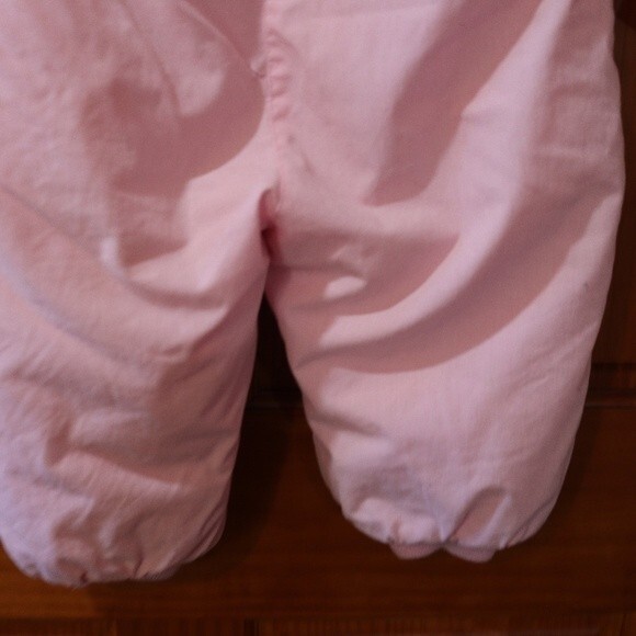 Casual Time Vintage 90s 24M Girls Snow Suit Pink Winter Teddy Bear - Picture 8 of 16